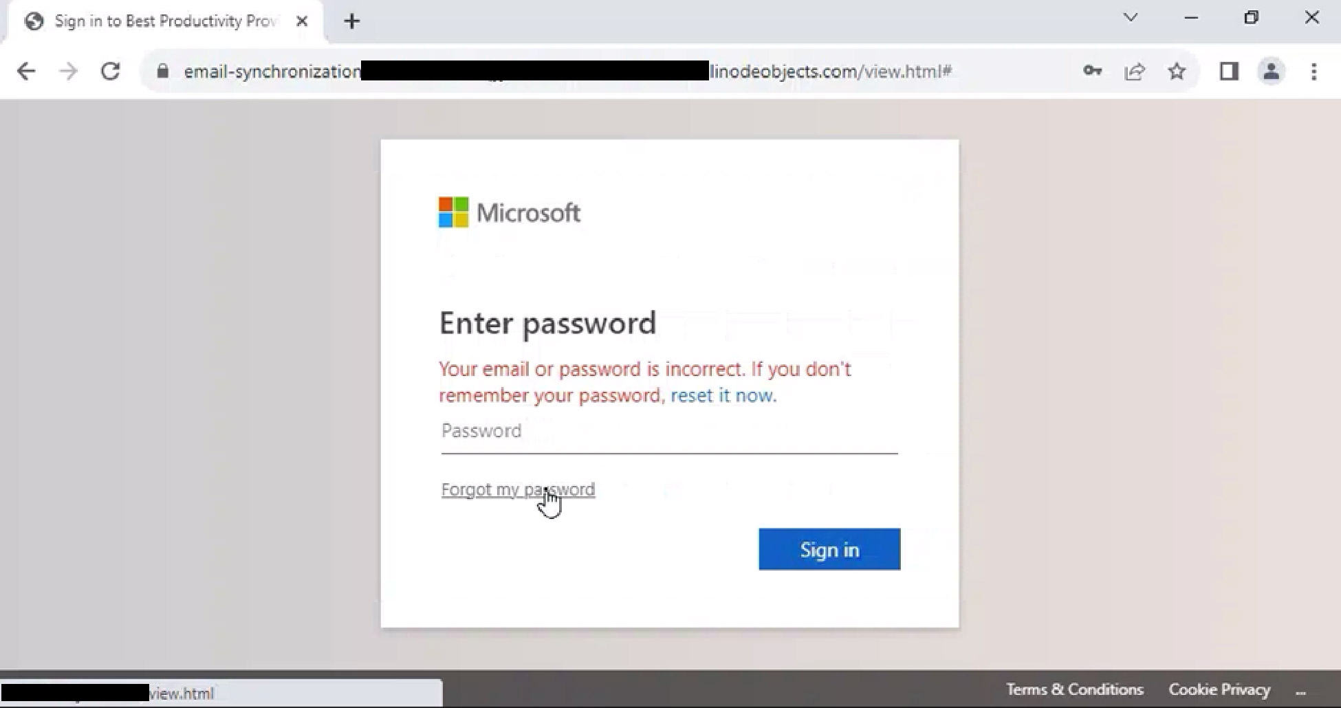 harvesting credentials login example enter password your email or password is incorrect. if you do not remember your password reset it now